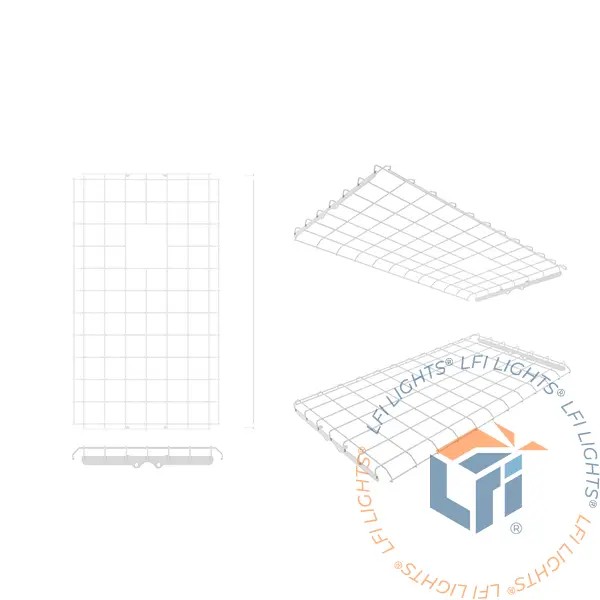 Commercial Lighting | Linear High Bay Wire Guard (Standard Output)
