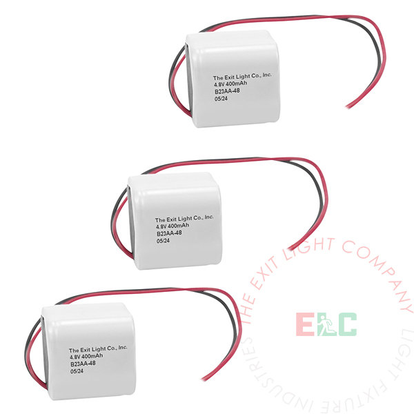 NiCad Battery | 2/3 AA 4.8V 400mAh | 3 Pack