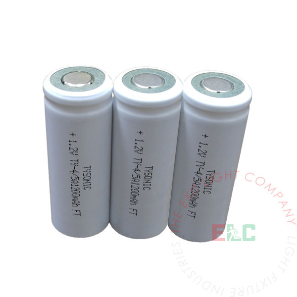 The Exit Light Co. - Battery 4/5 A NiCad 1.2V 1.1Ah (3 Per Pack)