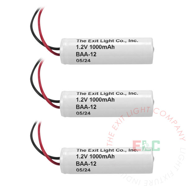 NiCad Battery | AA 1.2V 1000mAH | 3 Pack