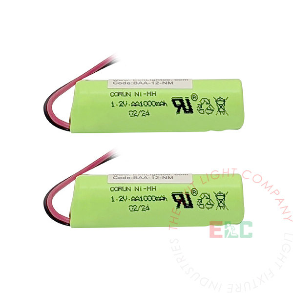 Battery AA Ni-Mh 1.2V 1000mAh (2 Per Pack)