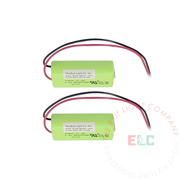 Battery AA Ni-Mh 2.4V 1000mAh (2 Per Pack)