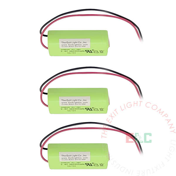 Ni-Mh Battery | AA 2.4V 1000mAh | 3 Pack