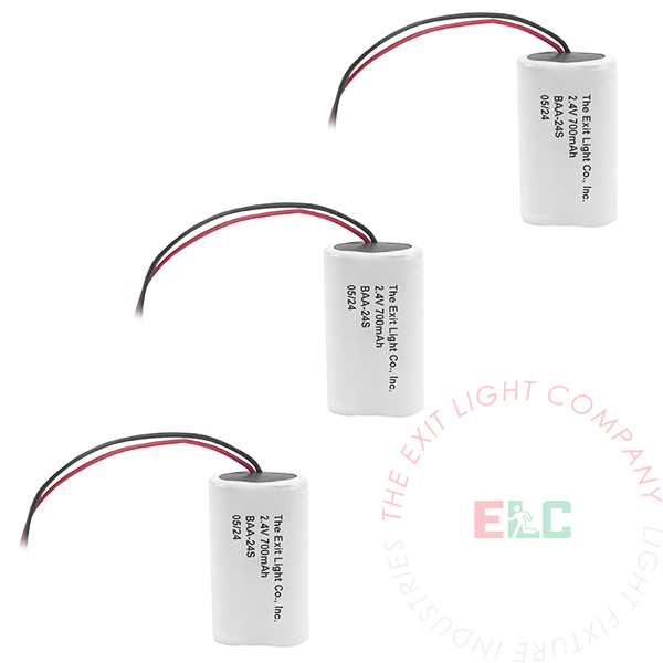 NiCad Battery | AA 2.4V 700mAh | 3 Pack
