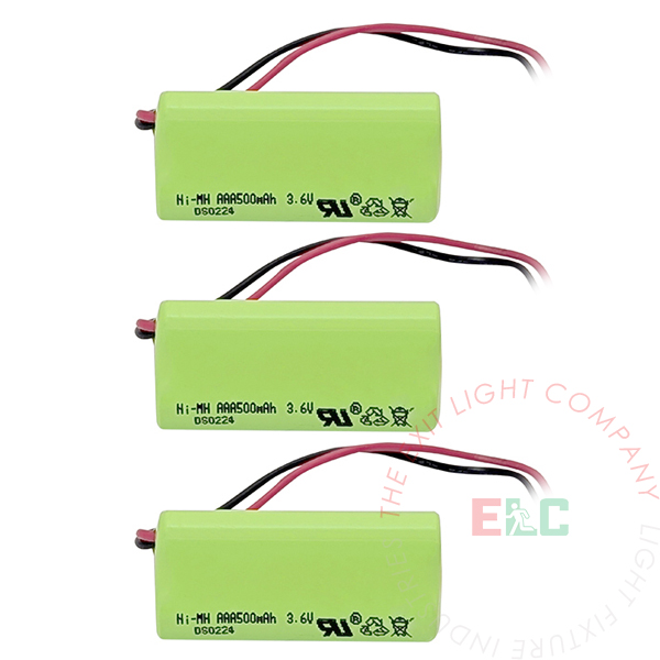 Ni-Mh Battery | AA 3.6V 500mAh | 3 Pack