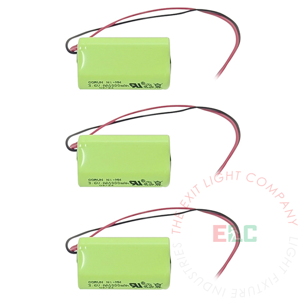 Ni-Mh Battery | AA  3.6V 1000mAh | 3 Pack
