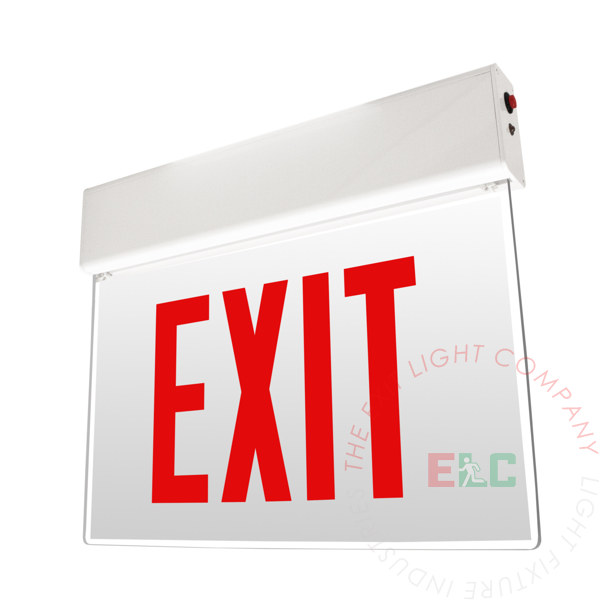Chicago Approved Edge Lit Exit Sign | EXIT and STAIRS
