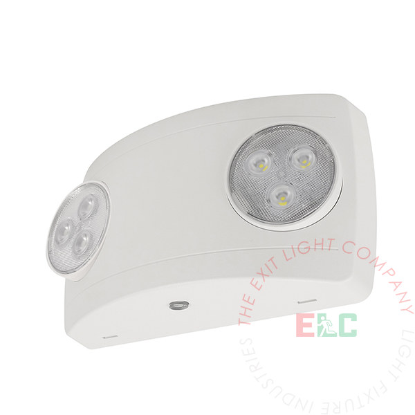 The Exit Light Co. - Contemporary LED Emergency Light | White Housing