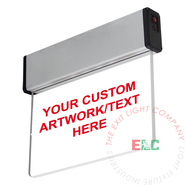 Custom Edge Lit LED Exit Sign | Single or Double Sided | 60 Day Lead Time