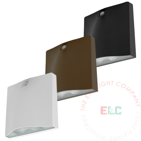 The Exit Light Co. - Emergency LED & Decorative Wall Light | Indoor-Outdoor | 600 Lumens 5000K | Light Sensor