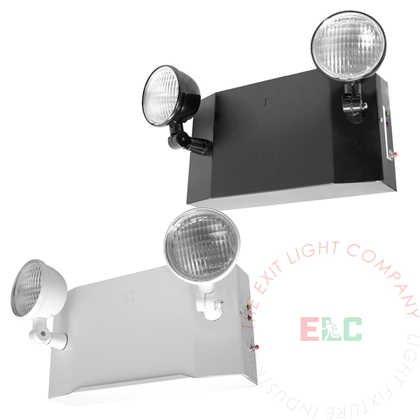 Steel Housing LED Emergency Light | Adjustable Round Lamps | 6 Volt 9 Watt | Made in the USA