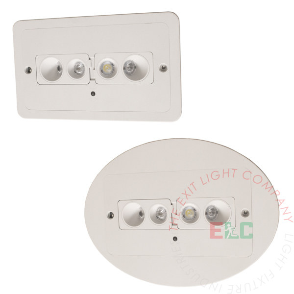 LED Recessed Emergency Light | Ceiling Mount | Adjustable Lamps