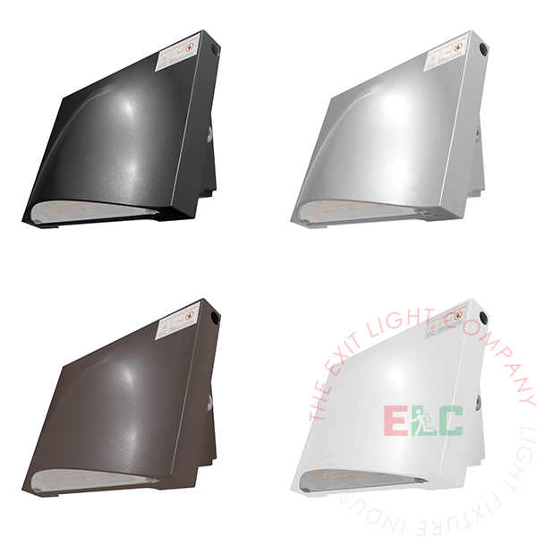 Architectural LED Wall Pack Adjustable 90° Lens | 3,200 - 13,000 Lumens | AC Only & Battery Back Up