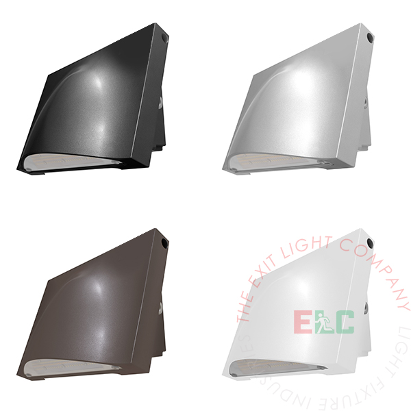 Architectural LED Wall Pack Adjustable 90° Lens | 3,200 - 13,000 Lumens | AC Only & Battery Back Up