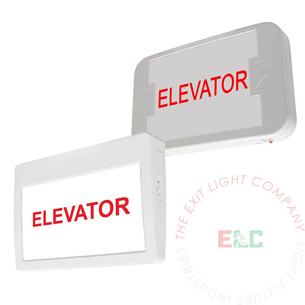 LED Exit Sign/Egress Sign, Plastic Sign | Single Sided | ELEVATOR