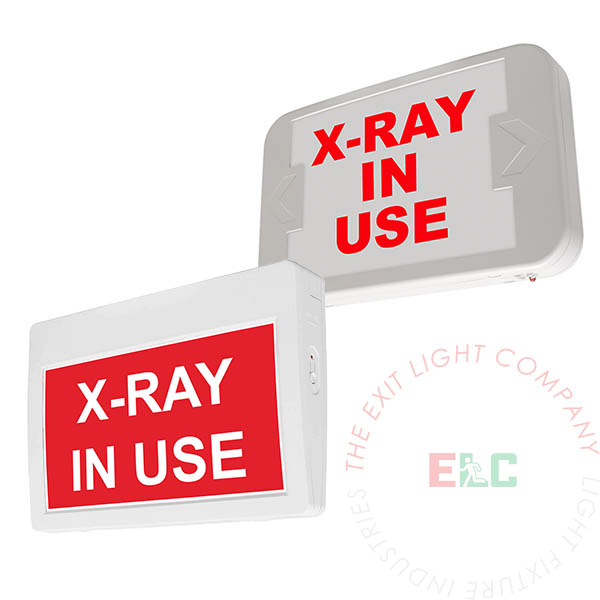 LED Exit Sign/Egress Sign, Plastic Sign | Single Sided | X-RAY IN USE