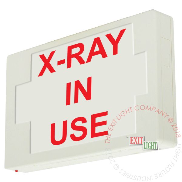 LED Exit Sign/Egress Sign, Plastic Sign | Single Sided | X-RAY IN USE