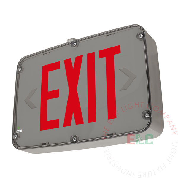 The Exit Light Co. - Hazardous Location Rated Red LED Exit Sign | Class 1 Division 2