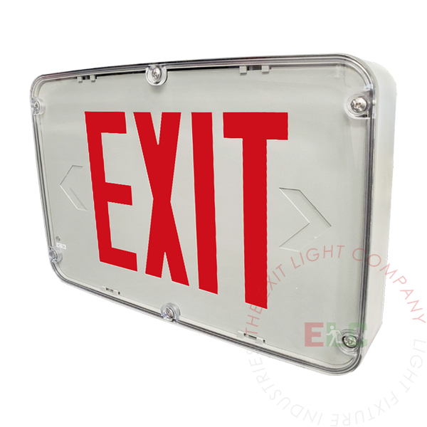Hazardous Location Rated Red LED Exit Sign | Class 1 Division 2