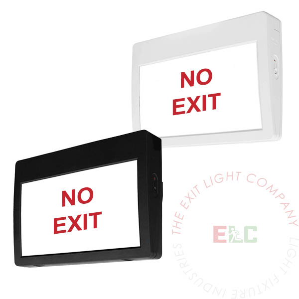 LED Exit Sign/Egress Sign, Plastic Sign | Single / Double Sided | NO EXIT