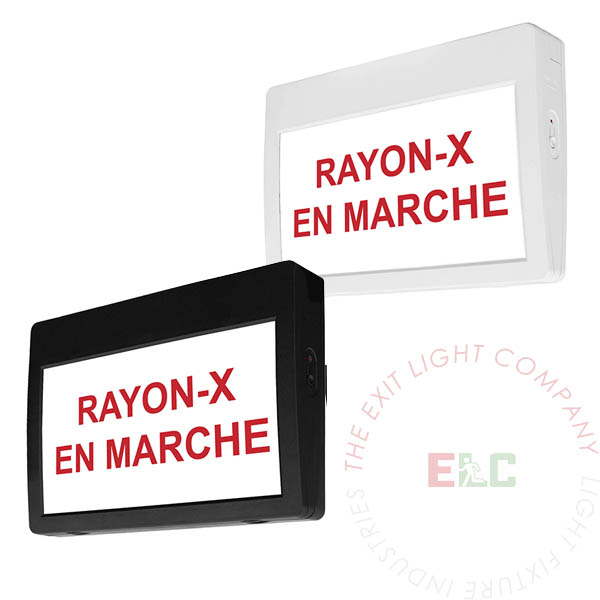 LED Exit Sign/Egress Sign, Plastic Sign | Single / Double Sided | RAYON-X EN MARCHE