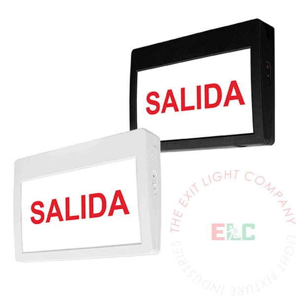 LED Exit Sign/Egress Sign, Plastic Sign | Single / Double Sided | SALIDA