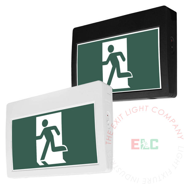 Canada Approved LED Running Man Exit Sign | Interchangeable Pictogram