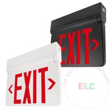 Swinging Red LED Exit Sign | Vandal Resistant | Remote Capable & Self Test Options | Hinged Design