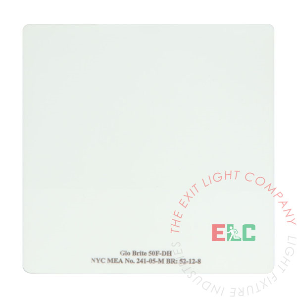 The Exit Light Co. - Photoluminescent Safety Egress Tape | 1 Case (50 Pieces of 4" x 4" Die Cut)