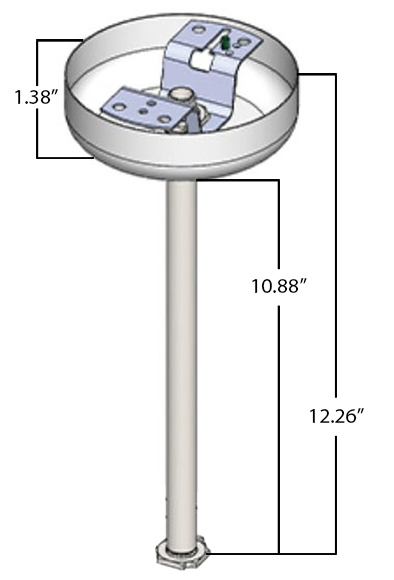 Pendant Mount Kit | Swivel Design | White or Black Dimensions