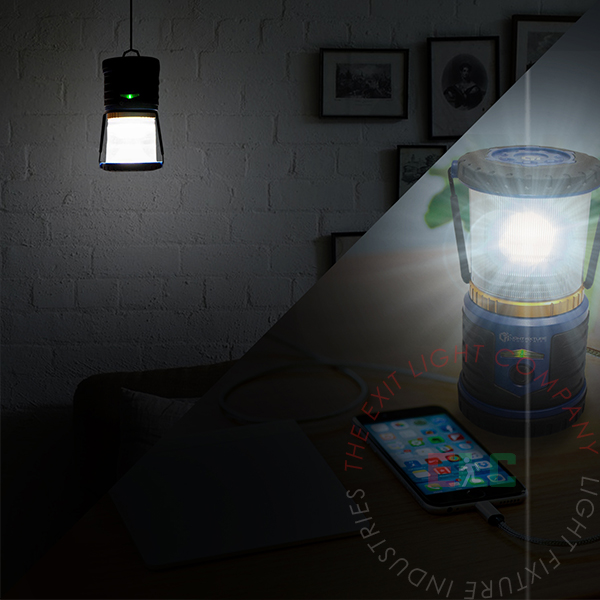 Emergency Lamp  200 Hours - IPx6 water resistance - 6 Light Mode Lantern -Charges Cell Phones