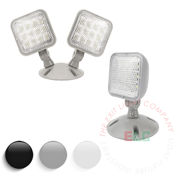 RHB-WPL - Outdoor Remote Head | Multi-Color Housing Options | Single or Double | Multi-Voltage | Weather Proof The Exit Light Co. - Outdoor Remote Head | Multi-Color Housing Options | Single or Double | Multi-Voltage | Weather Proof