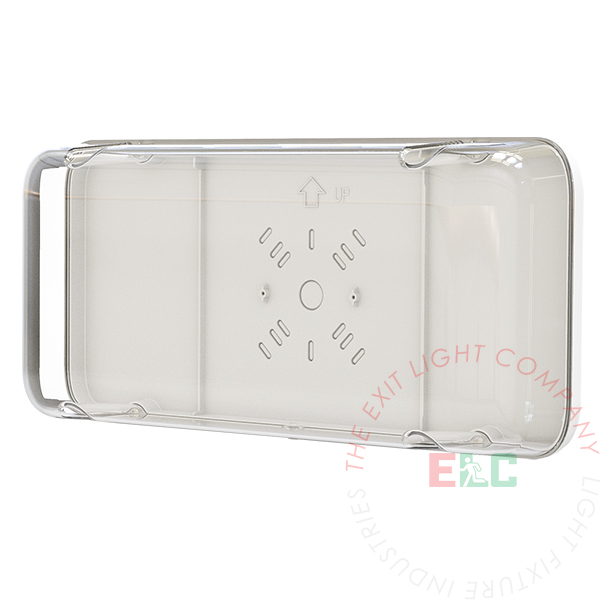 VR-CO - Large Weather Proof Vandal Resistant Polycarbonate Shield | IP65 Rated | NEMA 4X Rated The Exit Light Co. - Large Weather Proof Vandal Resistant Polycarbonate Shield | IP65 Rated | NEMA 4X Rated