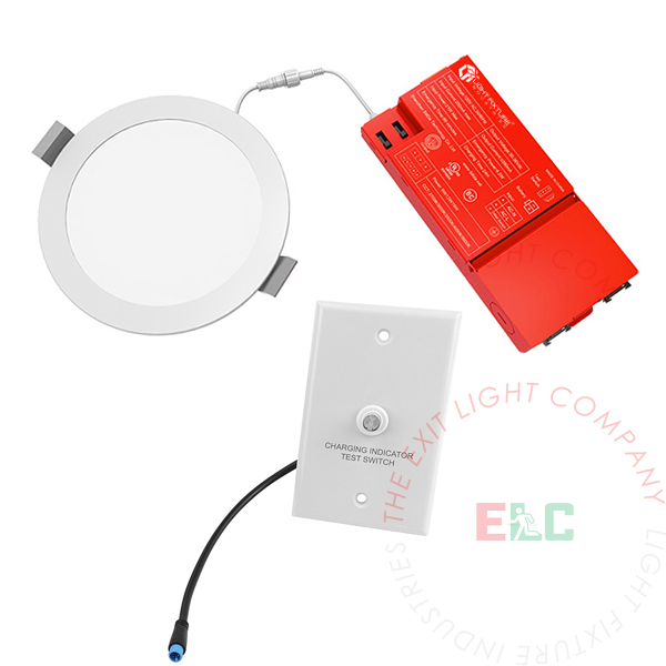6" Round LED Recessed Wafer | Battery Backup | Low-Voltage