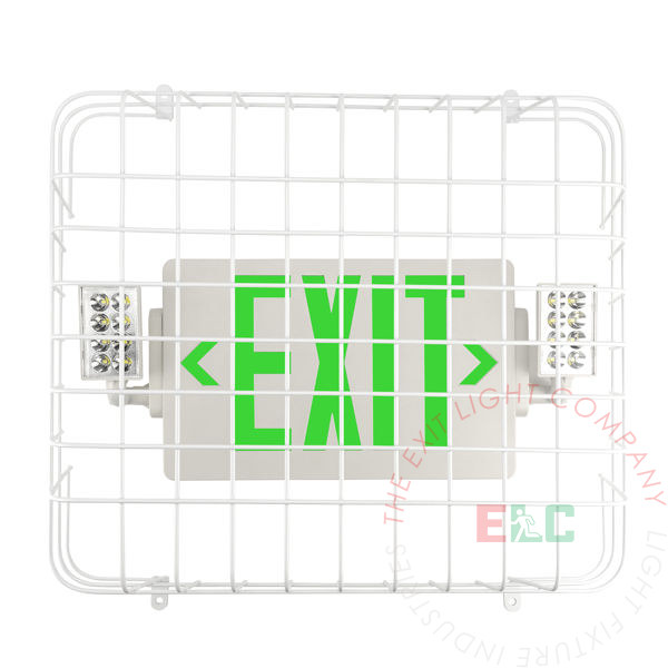 Wire Guard for Combo Exit Signs | 10-Gauge Steel | Conduit Friendly | Powder Coated | Vertical