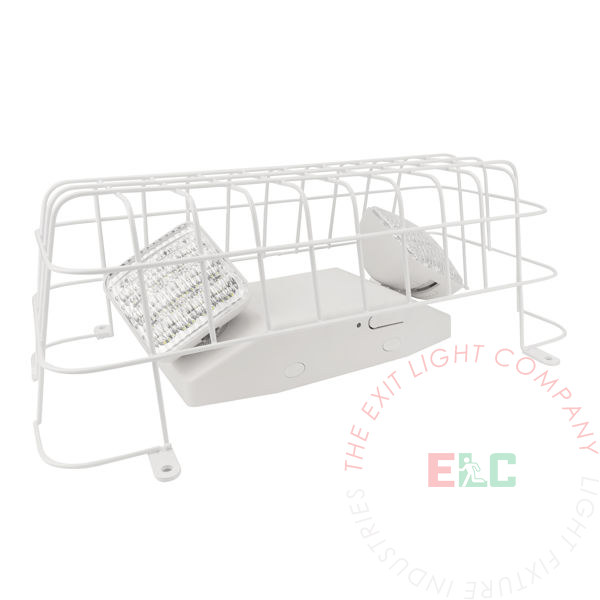 Wire Guard for Emergency Lights | 10-Gauge Steel | Conduit Friendly | Powder Coated
