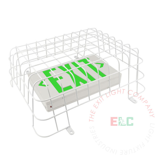 Wire Guard for Exit Signs | 10-Gauge Steel | Conduit Friendly | Powder Coated