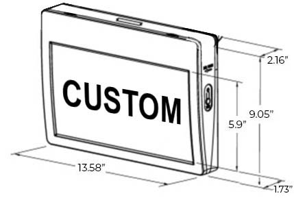 Custom LED Sign | Interchangeable Pictograms Dimensions