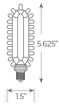 LED Retrofit Kit for Edge Lit Exit Signs Dimensions