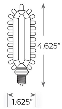 Red LED | 120 Volt Retrofit Kit | 2 Pack Dimensions