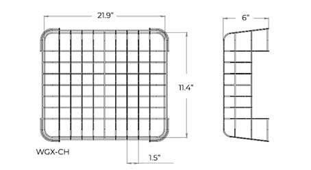 Wire Guard for Combo Exit Signs | 10-Gauge Steel | Conduit Friendly | Powder Coated | Horizontal Dimensions