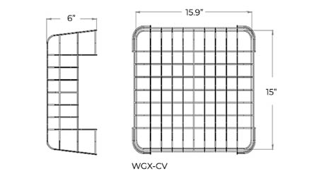 Wire Guard for Combo Exit Signs | 10-Gauge Steel | Conduit Friendly | Powder Coated | Vertical Dimensions